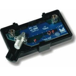 ALCAD BR-401 UHF Preamplifier 14dB, F Connector (24V)