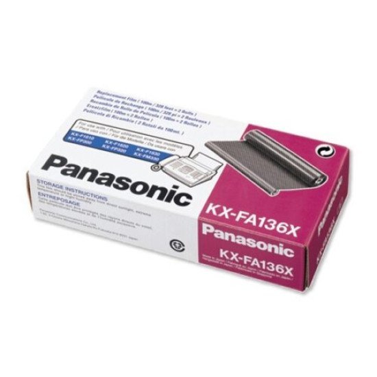 Panasonic KX-FA136X Γνήσια Μελανοταινία Black 2 τεμάχια Panasonic KX-FA136X Γνήσια Μελανοταινία Black 2 τεμάχια