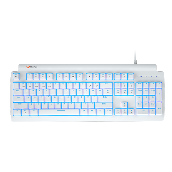 MT-MK600MX Μηχανικό Gaming Πληκτρολόγιο / Μπλέ Διακόπτες / Άσπρο