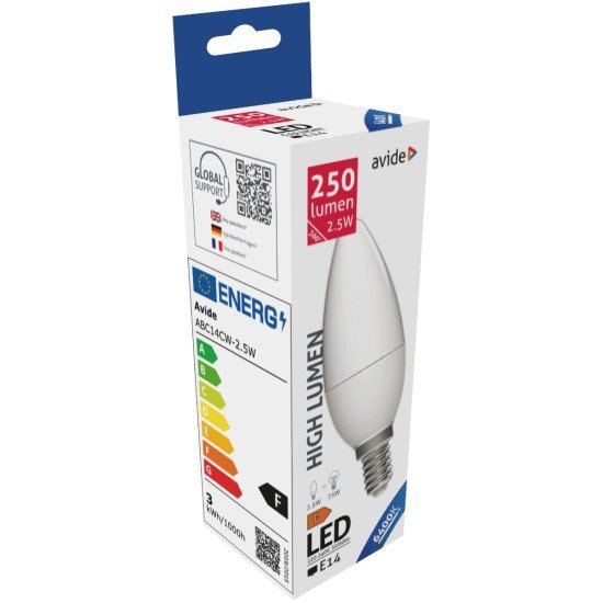 Avide led κερί 2.5w e14 ψυχρό 6400k υψηλής φωτεινότητας Avide led κερί 2.5w e14 ψυχρό 6400k υψηλής φωτεινότητας