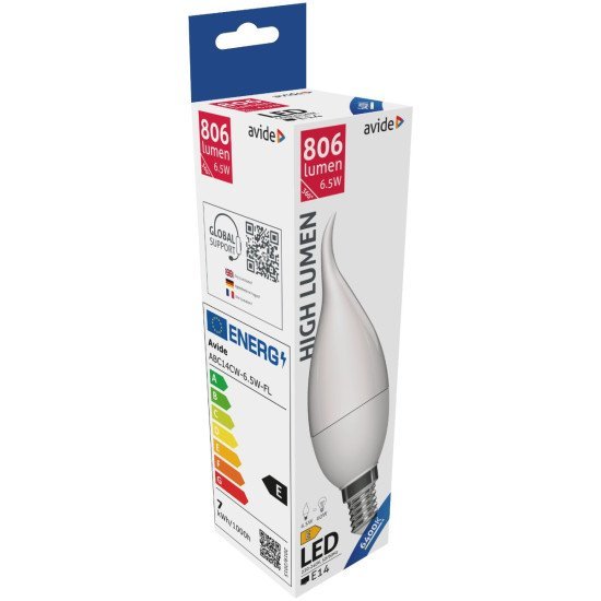 Avide Led Κερί Φλόγα 6.5W E14 Ψυχρό 6400K Avide Led Κερί Φλόγα 6.5W E14 Ψυχρό 6400K