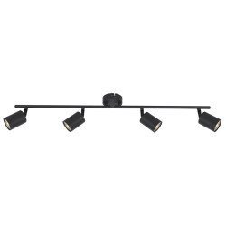 Avide φωτιστικό οροφής 4xgu10 debra μαύρο