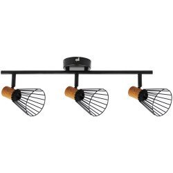 Avide φωτιστικό οροφής luna 3xe14 θέσεων μαύρο
