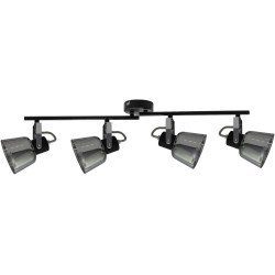 Avide φωτιστικό οροφής maya 4xe14 θέσεων μαύρο