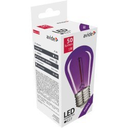 Avide διακοσμητική λάμπα led filament 0.6w e27 purple Avide διακοσμητική λάμπα led filament 0.6w e27 purple