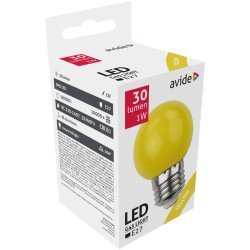 Avide διακοσμητική λάμπα led g45 1w e27 κίτρινο