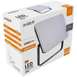 Avide Led Προβολέας Slim Smd Framelesss 20W Λευκό 4000K