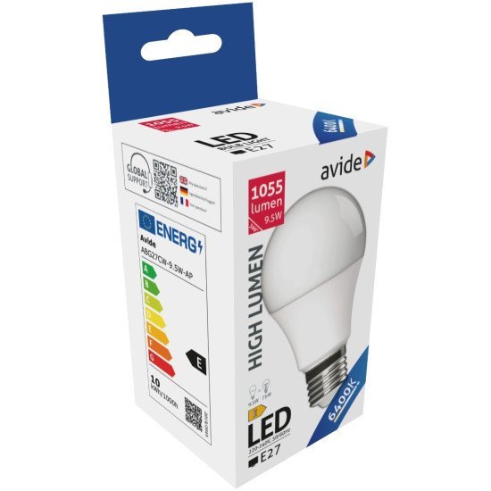 Avide led κοινή a60 9.5w e27 ψυχρό 6400k υψηλής φωτεινότητας Avide led κοινή a60 9.5w e27 ψυχρό 6400k υψηλής φωτεινότητας