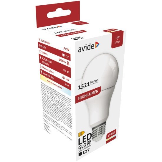 Avide Led Globe A60 13W E27 Ew 2700K Avide Led Globe A60 13W E27 Ew 2700K