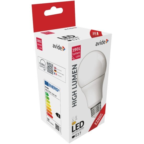 Avide led κοινή a70 16w e27 θερμό 2700k υψηλής φωτεινότητας