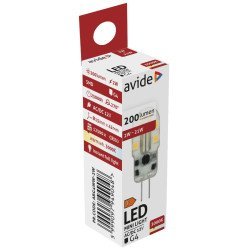 Avide Led 2W G4 160° Θερμό 3000K