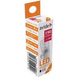 Avide LED 2.5W G9 160° Λευκό 4000K