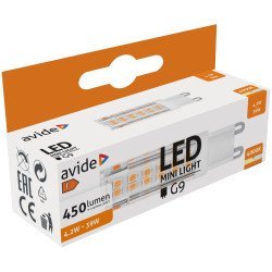 Avide Led 4.2W G9 Λευκό 4000K Flat