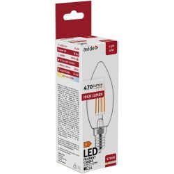 Avide Led Filament Κερί 4.5W E14 Θερμό 2700K