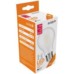 Avide led filament γαλακτερό 8w e27 360° λευκό 4000k