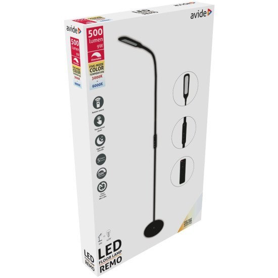 Avide led φωτιστικό δαπέδου remo 9w cct μαύρο Avide led φωτιστικό δαπέδου remo 9w cct μαύρο