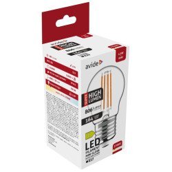 Avide Led Filament Σφαιρική 4.9W E27 Θερμό 2700K Super Υψηλής Φωτεινότητας Avide Led Filament Σφαιρική 4.9W E27 Θερμό 2700K Super Υψηλής Φωτεινότητας