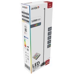 Avide Led Φωτιστικό Δαπέδου Γωνίας Rgb + W Με Με Αισθητήρα Μουσικής