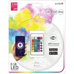 Avide led ταινία blister 12v 7.2w smd5050 30led rgb ip65 5.0μ wifi tuya + ir Avide led ταινία blister 12v 7.2w smd5050 30led rgb ip65 5.0μ wifi tuya + ir