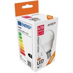 Avide led globe mini g45 4.5w e14 nw 4000k high lumen
