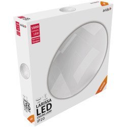 Avide led μοντέρνα πλαφονιέρα οροφής larissa 18w 325*65.0μm λευκό 4000k