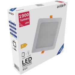 Avide led φωτιστικό οροφής χωνευτό τετράγωνο πλαστικό 18w ψυχρό 6400k Avide led φωτιστικό οροφής χωνευτό τετράγωνο πλαστικό 18w ψυχρό 6400k