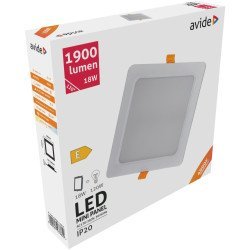 Avide led φωτιστικό οροφής χωνευτό τετράγωνο πλαστικό 18w λευκό 4000k Avide led φωτιστικό οροφής χωνευτό τετράγωνο πλαστικό 18w λευκό 4000k