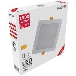 Avide led φωτιστικό οροφής χωνευτό τετράγωνο πλαστικό 18w θερμό 3000k Avide led φωτιστικό οροφής χωνευτό τετράγωνο πλαστικό 18w θερμό 3000k