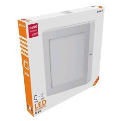 Avide led φωτιστικό οροφής επιτοίχιο τετράγωνο αλουμίνιο 18w λευκό 4000k