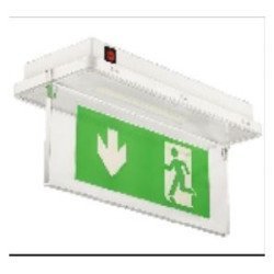 Avide Exit Light Surface Mounted With Horizontal Sign Ip65