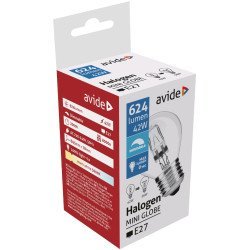 Avide αλογόνου 42w e27 σφαιρική Avide αλογόνου 42w e27 σφαιρική