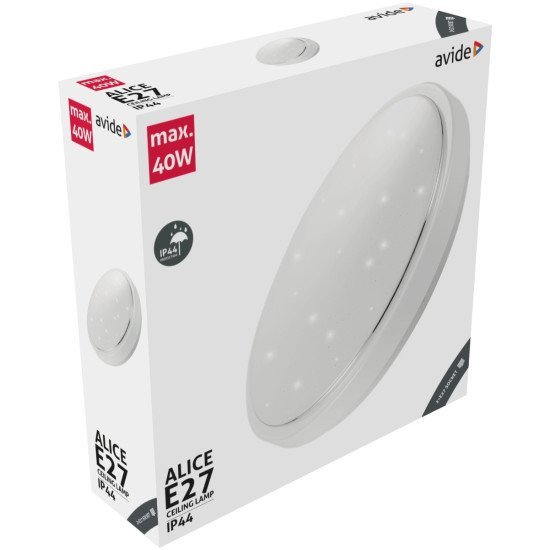 Avide led μοντέρνα πλαφονιέρα οροφής ip44 alice 380*110.0μm 2xe27 Avide led μοντέρνα πλαφονιέρα οροφής ip44 alice 380*110.0μm 2xe27