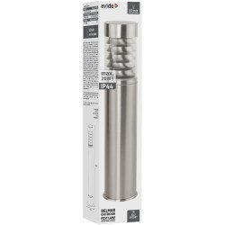 Avide Εξωτερικό Φωτιστικό Κήπου Delmar 1Xe27 500Mm Ip44 Σατέν Νίκελ