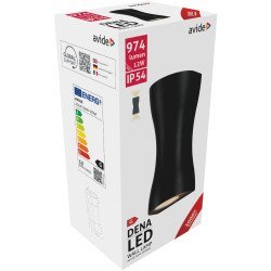 Avide εξωτερικό φωτιστικό τοίχου dena led 12w θερμό 3000k ip54 Avide εξωτερικό φωτιστικό τοίχου dena led 12w θερμό 3000k ip54