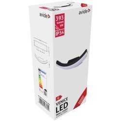 Avide εξωτερικό φωτιστικό τοίχου venice up led 9w θερμό 3000k ip54