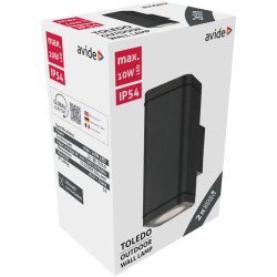 Avide εξωτερικό φωτιστικό τοίχου toledo 2xgu10 ip54