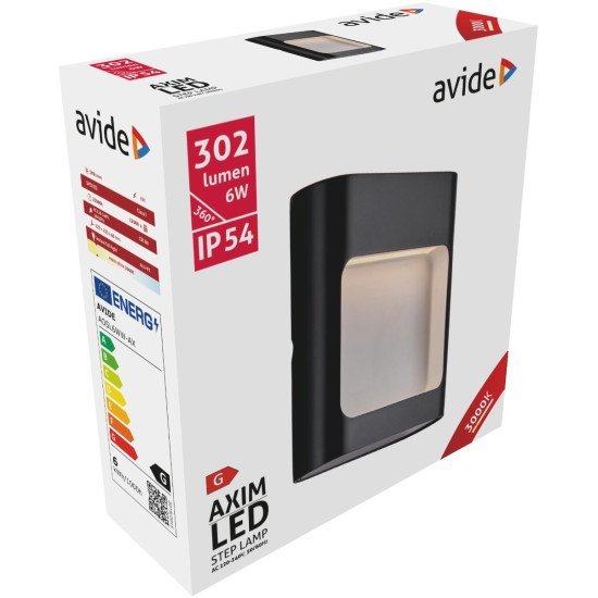Avide εξωτερικό φώς σκάλας axim led 6w θερμό 3000k ip54