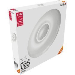 Avide led μοντέρνα πλαφονιέρα οροφής apollo 24w 410*70mm λευκό 4000k