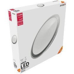 Avide led μοντέρνα πλαφονιέρα οροφής ares 24w 430*90mm λευκό 4000k