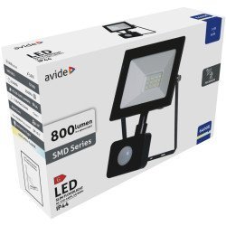 Avide Value Led Προβολέας Slim Smd  10W Ψυχρό 6400K Φωτοκύτταρο