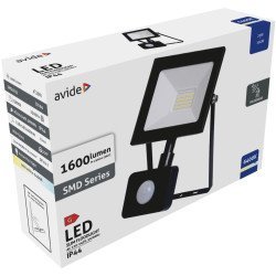 Avide Value Led Προβολέας Slim Smd  20W Ψυχρό 6400K Φωτοκύτταρο