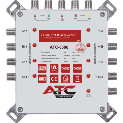 Atc Πολυδιακόπτης Atc-0508 (1 Sat + 1 Ter / 8 Εξόδοι)