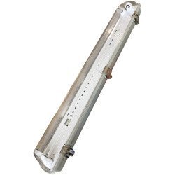 Avide στεγανό φωτιστικό σκαφάκι οροφής για 2 led σωλήνες 1.2μ