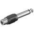 Adaptor mono 6.35mm σε rca θηλ.