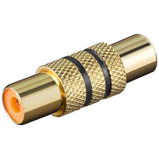 Μουφα rca μονη θ/θ gold μαυρη