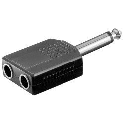 ADAPTOR MONO 6.35mm / 2x MONO 6.35mm ΘΗΛ
