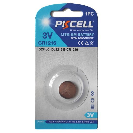 Pkcell Κουμπί Λιθίου Cr1216-1B (1Τμχ)