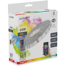 Avide led ταινία blister 12v 16w rgb 5.0μ tuya - με έλεγχο μουσικής + ir τηλεχειριστήριο Avide led ταινία blister 12v 16w rgb 5.0μ tuya - με έλεγχο μουσικής + ir τηλεχειριστήριο