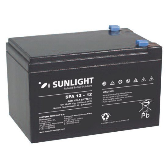Sunlight μολύβδου 12v 12a