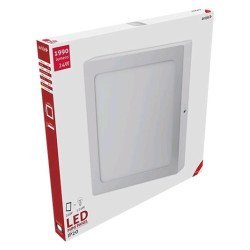 Avide led φωτιστικό οροφής επιτοίχιο τετράγωνο αλουμίνιο 24w θερμό 3000k